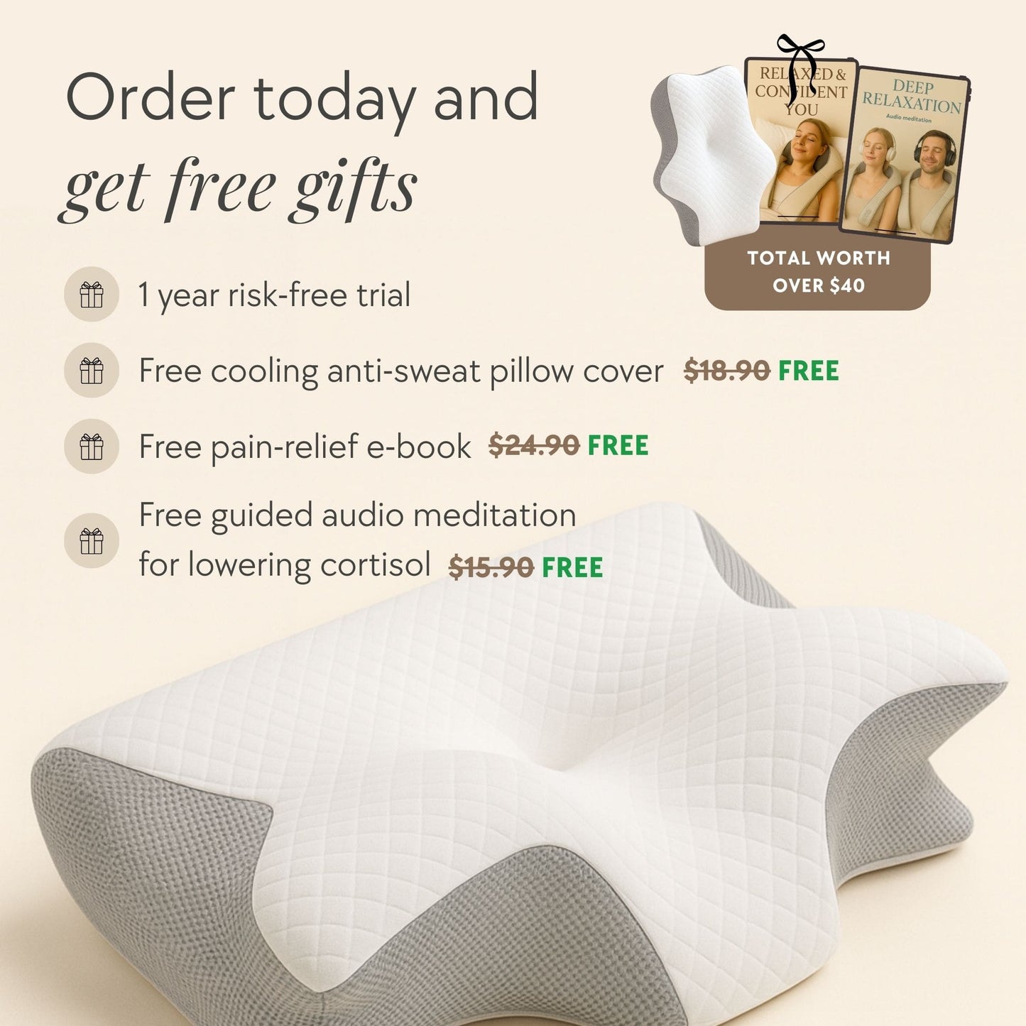 Noxa Contour Relief Pillow